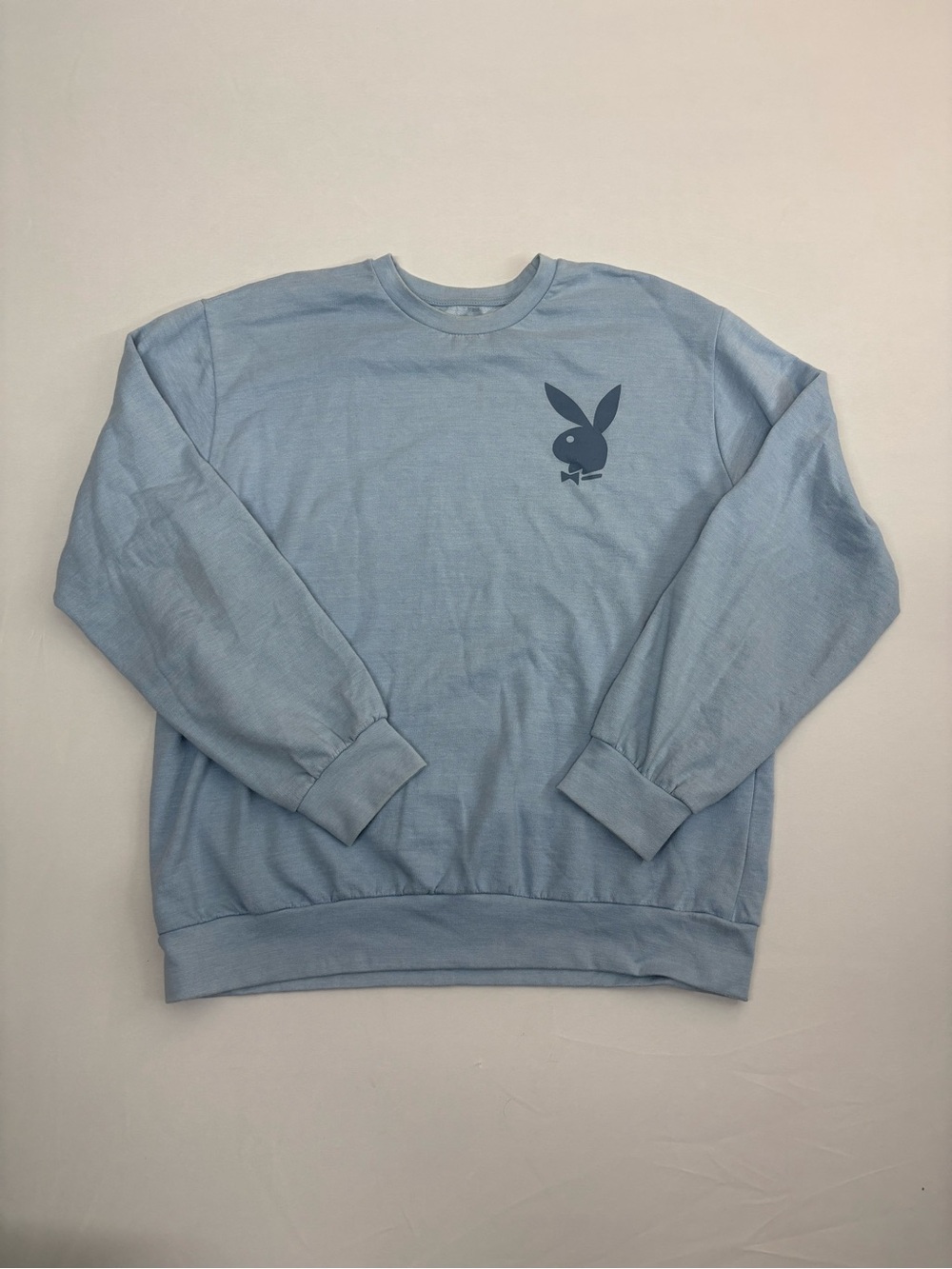 Playboy Bunny Rabbit Head Big-Logo Men’s Size XL Pullover Sweatshirt Boxy